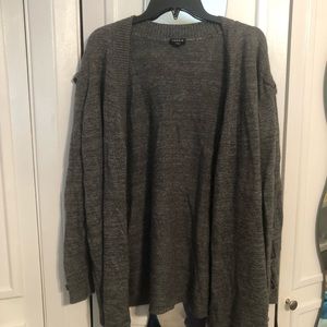 Torrid Grey Cross Sleeve Cardigan